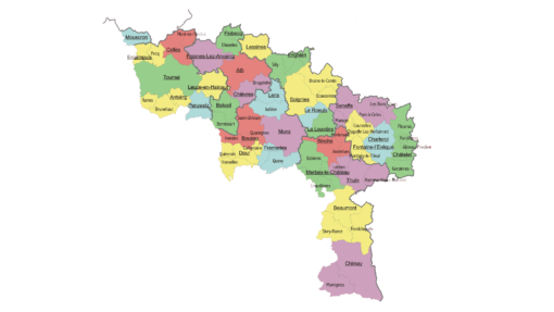 Zones d'intervention serrurerie Hainaut